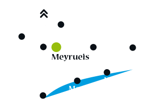 Plan situation Meyrueis Occitanie